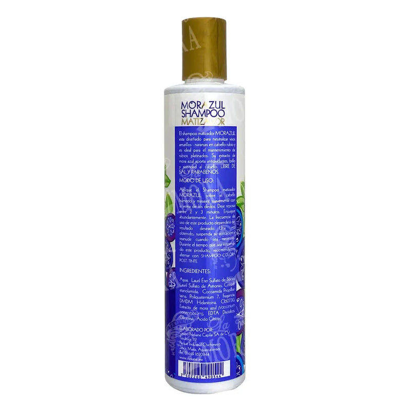 NEKANE MORA AZUL SHAMPOO MATIZADOR 300GR Perfumería la Mora