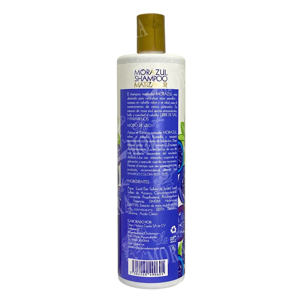 NEKANE MORA AZUL SHAMPOO MATIZADOR 960GR Perfumería la Mora