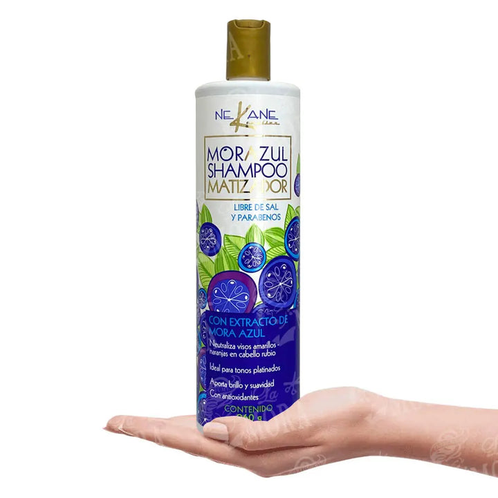 NEKANE MORA AZUL SHAMPOO MATIZADOR 960GR Perfumería la Mora