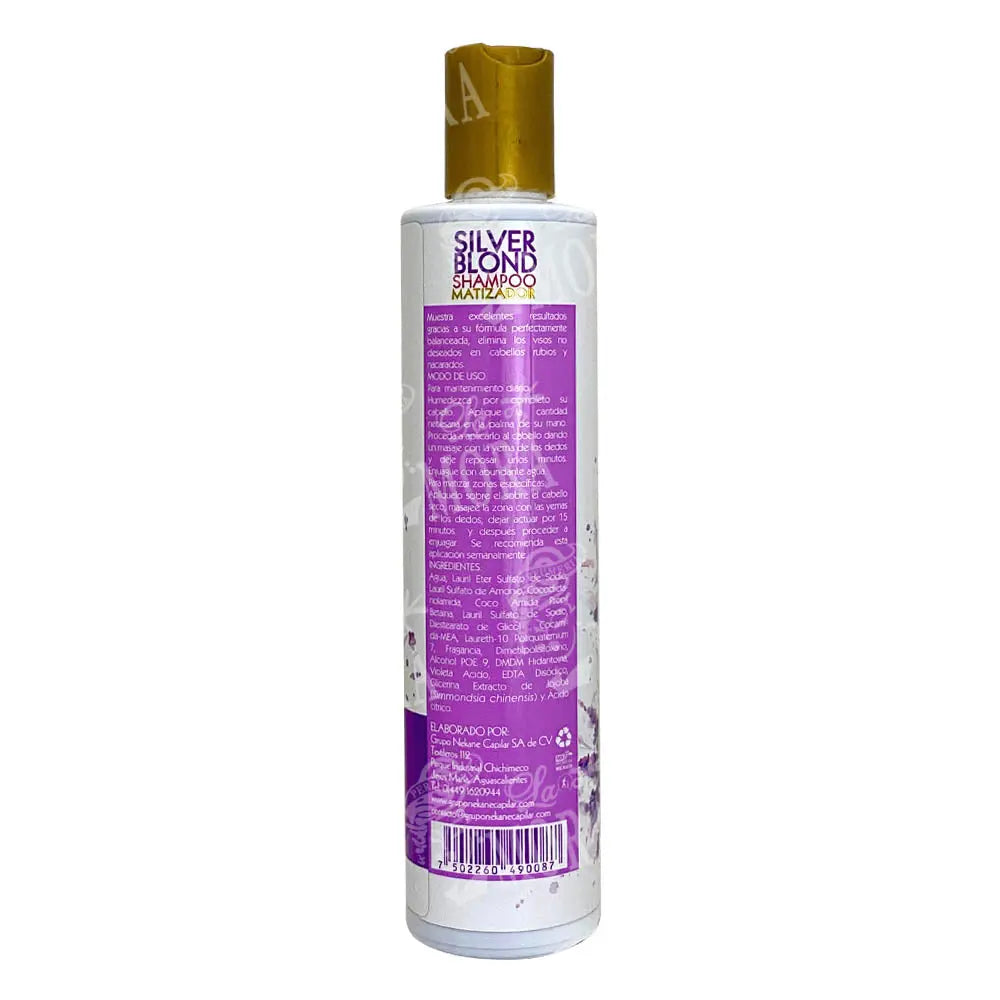 NEKANE SHAMPOO SILVER BLOND MATIZADOR 300 ML Perfumería la Mora