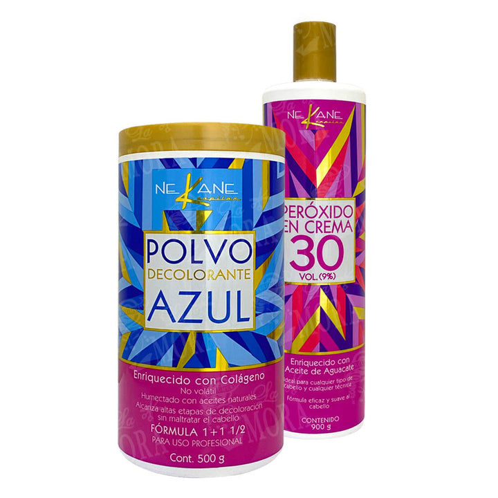 NEKANE DECOLORANTE 500 GR + PEROXIDO 30 VOL 900 GR