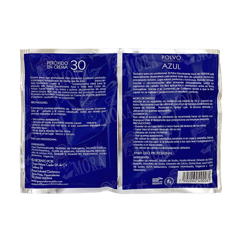NEKANE DECOLORANTE DE SOBRE 50 GR + PEROXIDO 30 VOL.