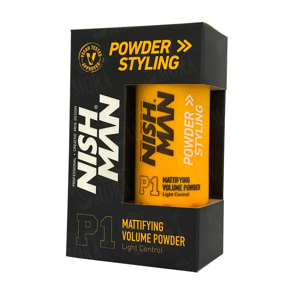 NISH MAN POLVO VOLUMINIZADOR MATIFICANTE 20 GR Perfumería la Mora