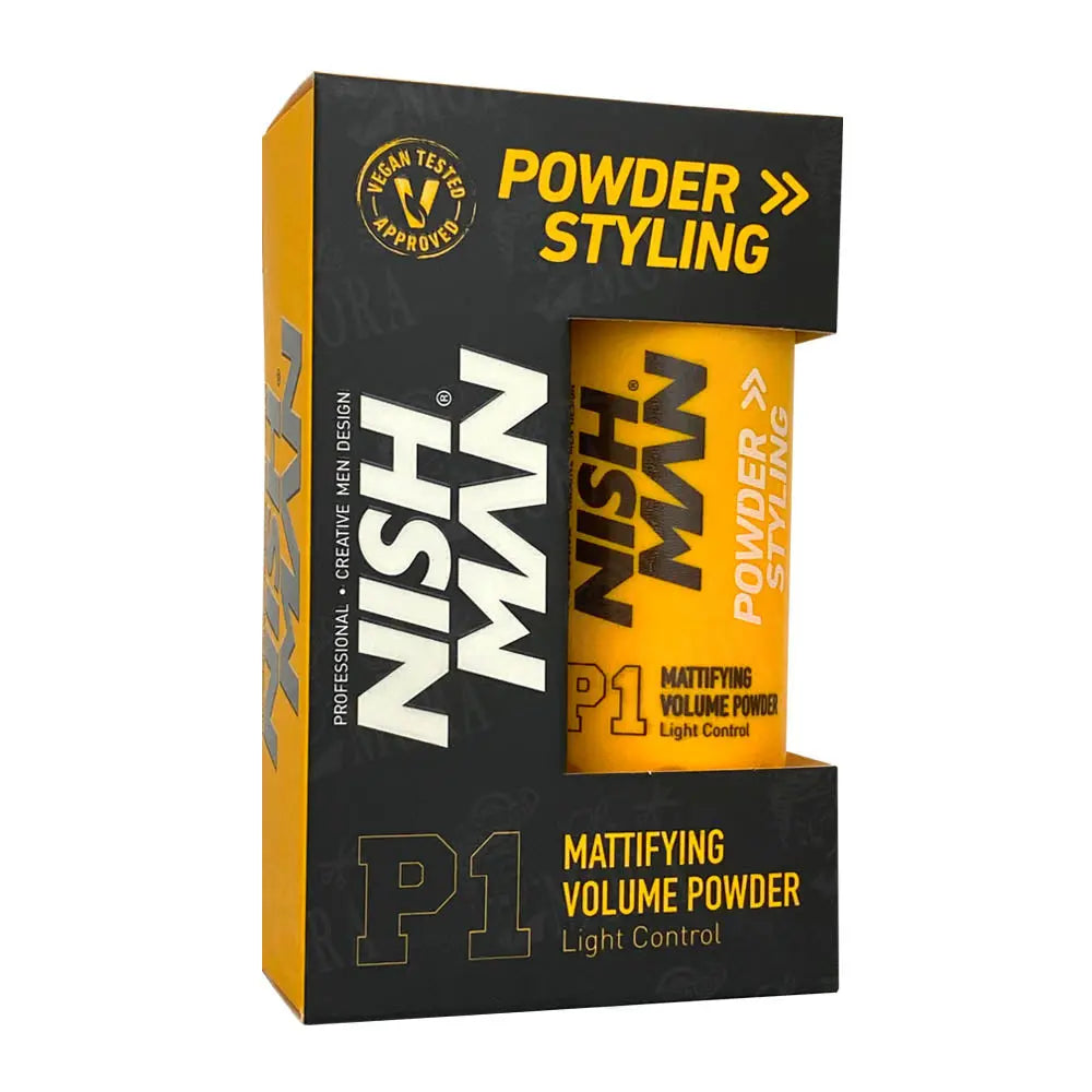 NISH MAN POLVO VOLUMINIZADOR MATIFICANTE 20 GR Perfumería la Mora