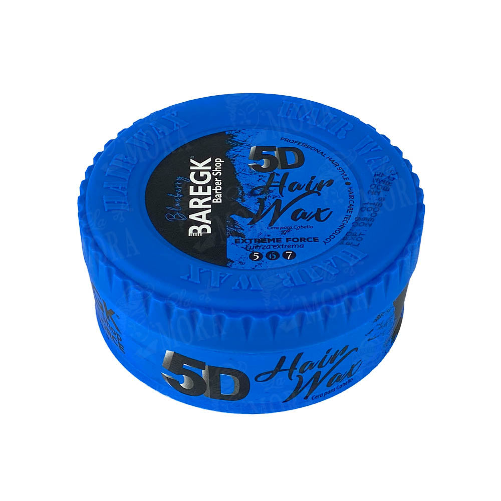 BAREGK 5D CERA PARA PEINAR FUERZA EXTREMA AZUL 150 ML 5 OZ
