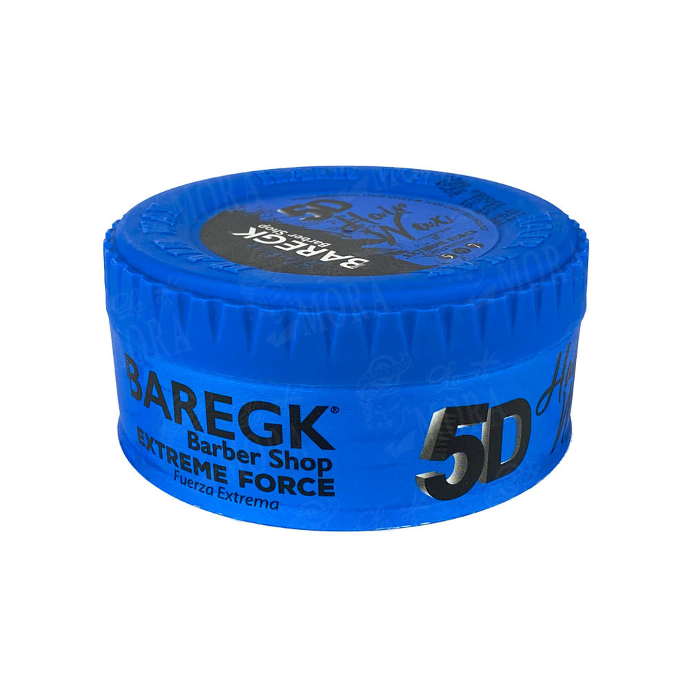BAREGK 5D CERA PARA PEINAR FUERZA EXTREMA AZUL 150 ML 5 OZ