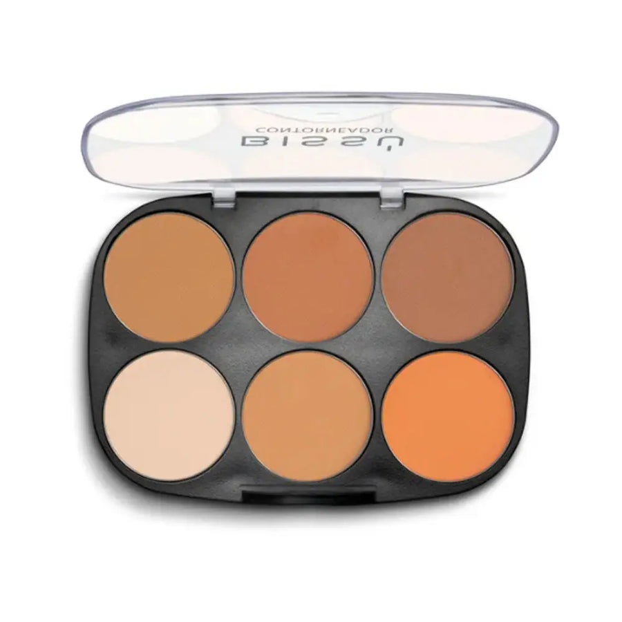 PALETA CONTORNEADOR BISSU 03 BRONCEADO A OSCURO 24GR Perfumería la Mora