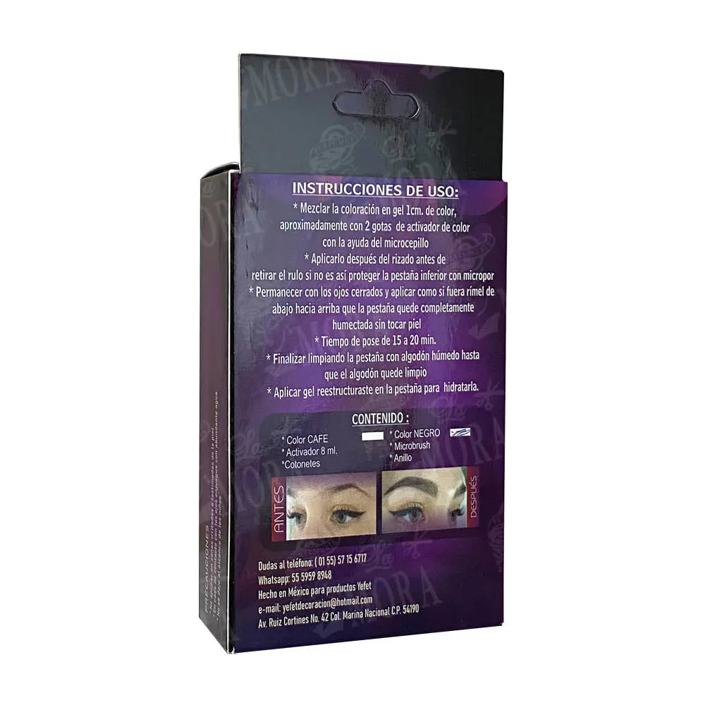 PIGMENTO DE COLOR PARA PESTAÑAS Y CEJAS YEFET Perfumería la Mora