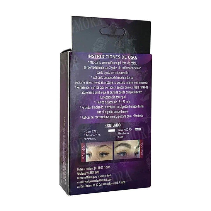 PIGMENTO DE COLOR PARA PESTAÑAS Y CEJAS YEFET Perfumería la Mora