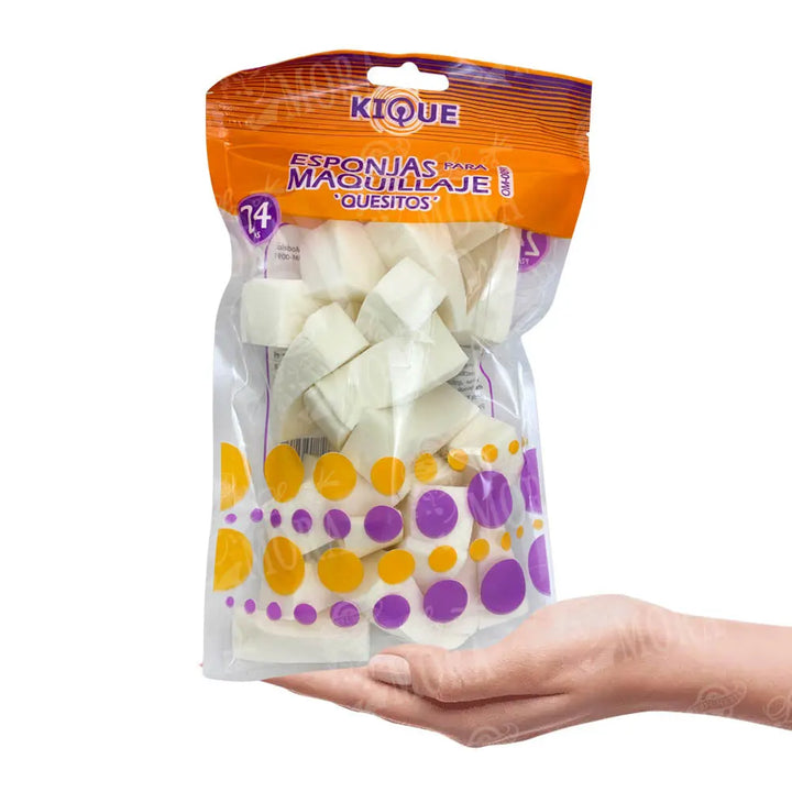QUESITOS PARA MAQUILLAJE KIQUE 24 PZS MOD: OM-0091 Perfumería la Mora