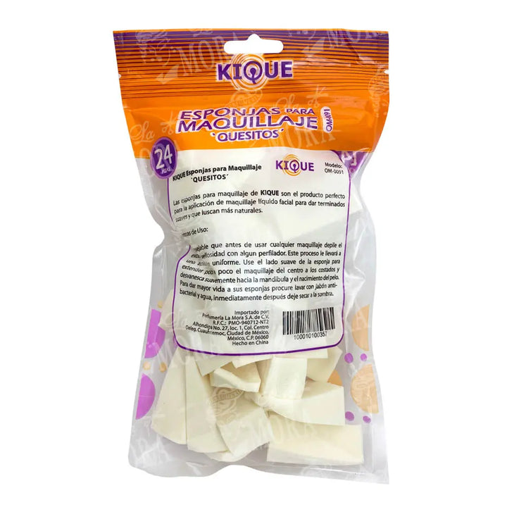 QUESITOS PARA MAQUILLAJE KIQUE 24 PZS MOD: OM-0091 Perfumería la Mora