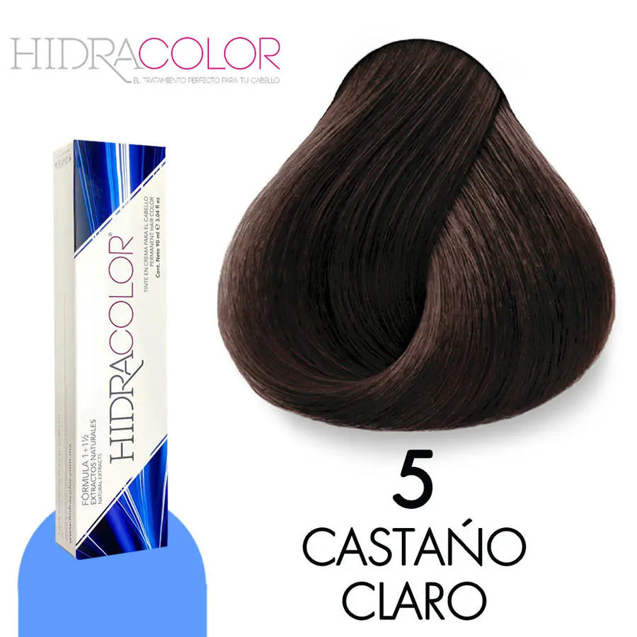TINTE HIDRACOLOR H5 CASTAÑO CLARO 90 ML Perfumería la Mora