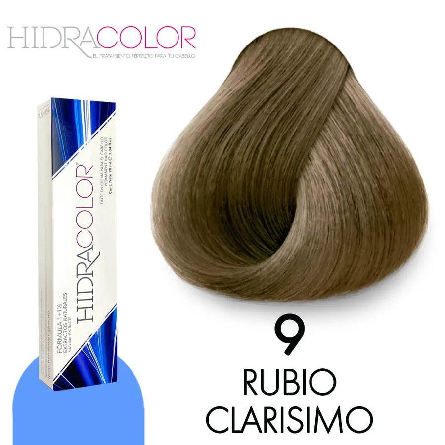 TINTE HIDRACOLOR H9 RUBIO CLARISIMO 90 ML Perfumería la Mora