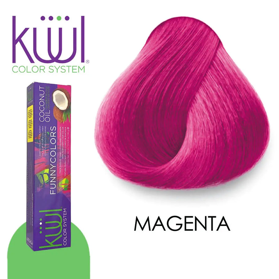 TINTE KUUL PROFESIONAL TONO FUNNY COLORS KMAGENTA 90 ML Perfumería la Mora