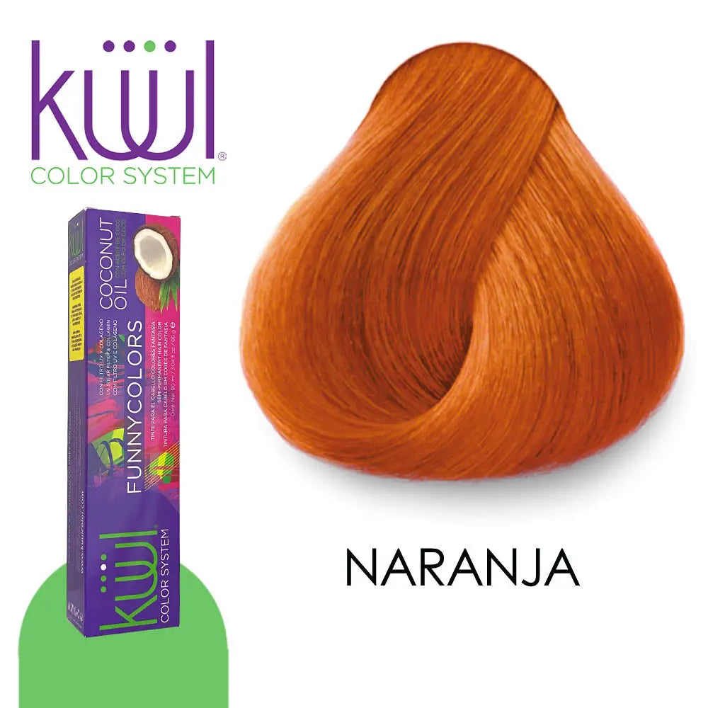 TINTE KUUL PROFESIONAL TONO FUNNY COLORS KNARANJA 90 ML Perfumería la Mora