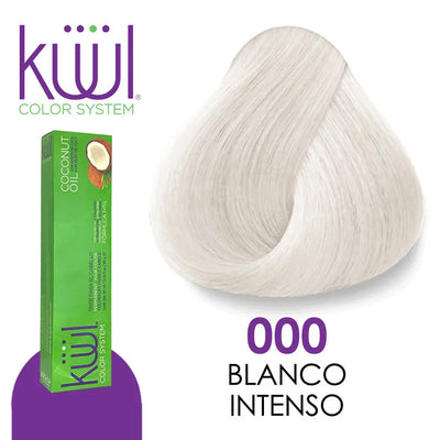 TINTE KUUL PROFESIONAL TONO K000 BLANCO INTENSO 90 ML + PEROXIDO DE 135ML GRATIS Perfumería la Mora