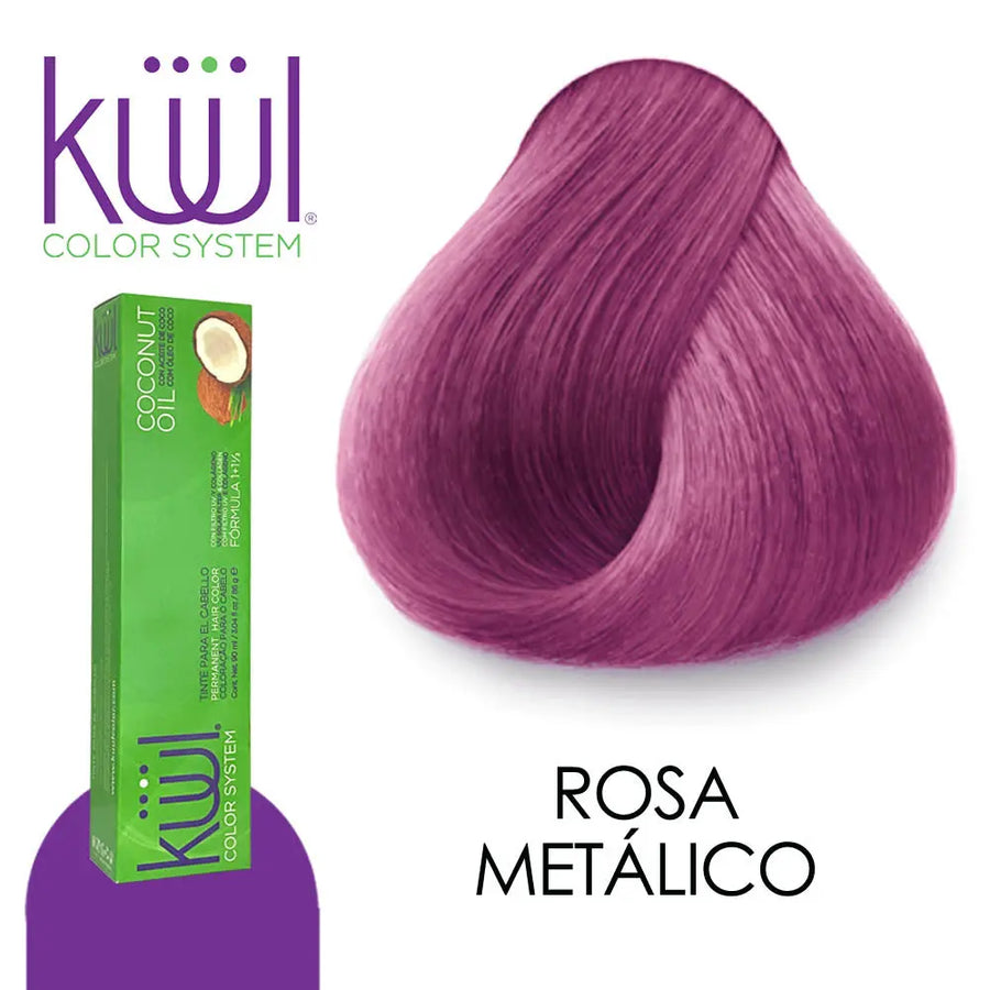 TINTE KUUL PROFESIONAL TONO KORO ROSA METÁLICO 90 ML Perfumería la Mora
