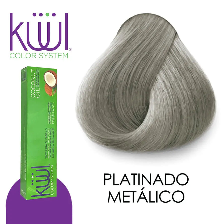 TINTE KUUL PROFESIONAL TONO KPLATINADO METÁLICO 90 ML Perfumería la Mora
