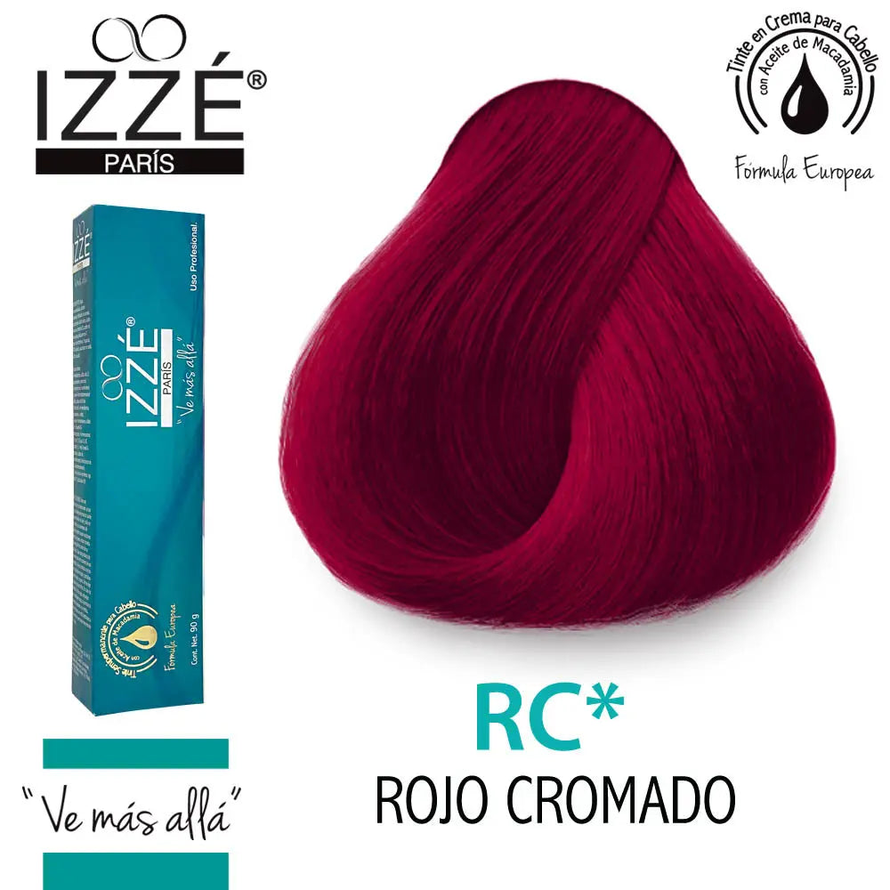 TINTE PROFESIONAL IZZÉ GZRECARGADO CROMADO 90GR + PEROXIDO GRATIS DE 135ML Perfumería la Mora