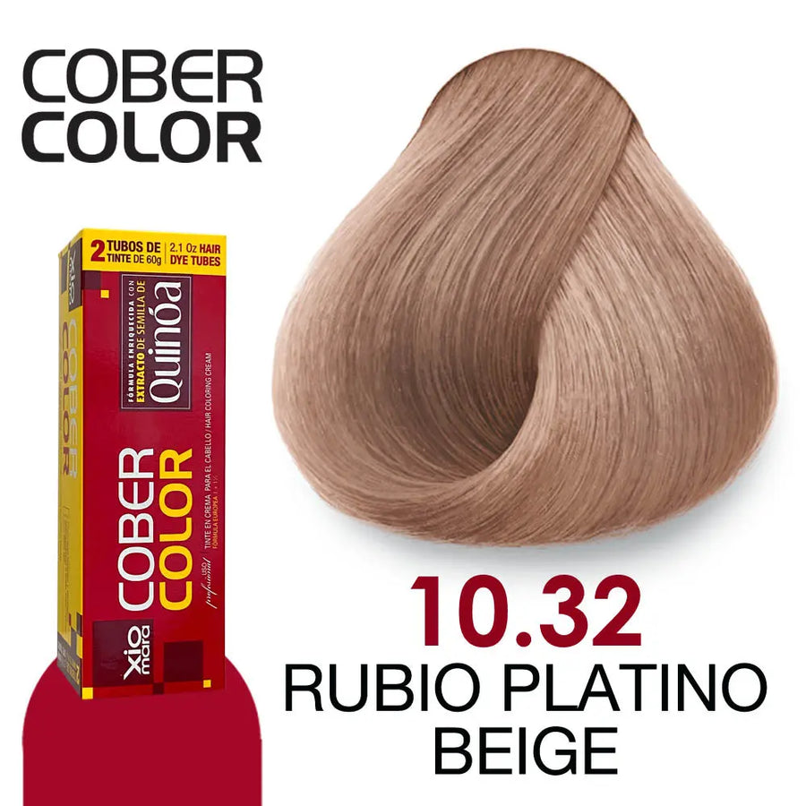 TINTE XIOMARA CC10.32 RUBIO PLATINO BEIGE 120GR Perfumería la Mora