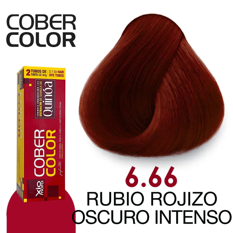 TINTE XIOMARA CC6.66 RUBIO ROJIZO OSCURO INTENSO 120GR Perfumería la Mora