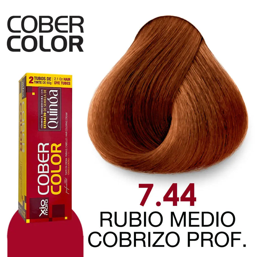 TINTE XIOMARA CC7.44 MEDIO COBRIZO PROFUNDO 120GR Perfumería la Mora