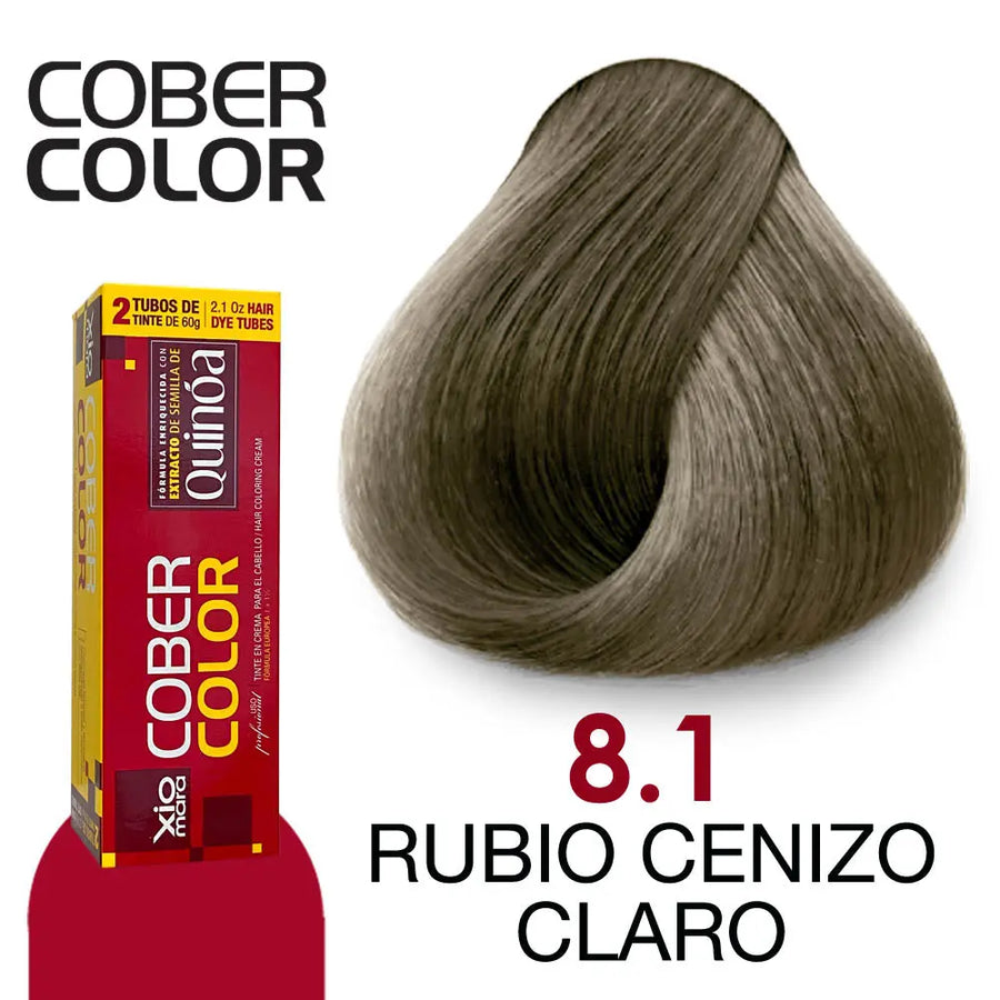 TINTE XIOMARA CC8.1 RUBIO CENIZO CLARO 120GR Perfumería la Mora