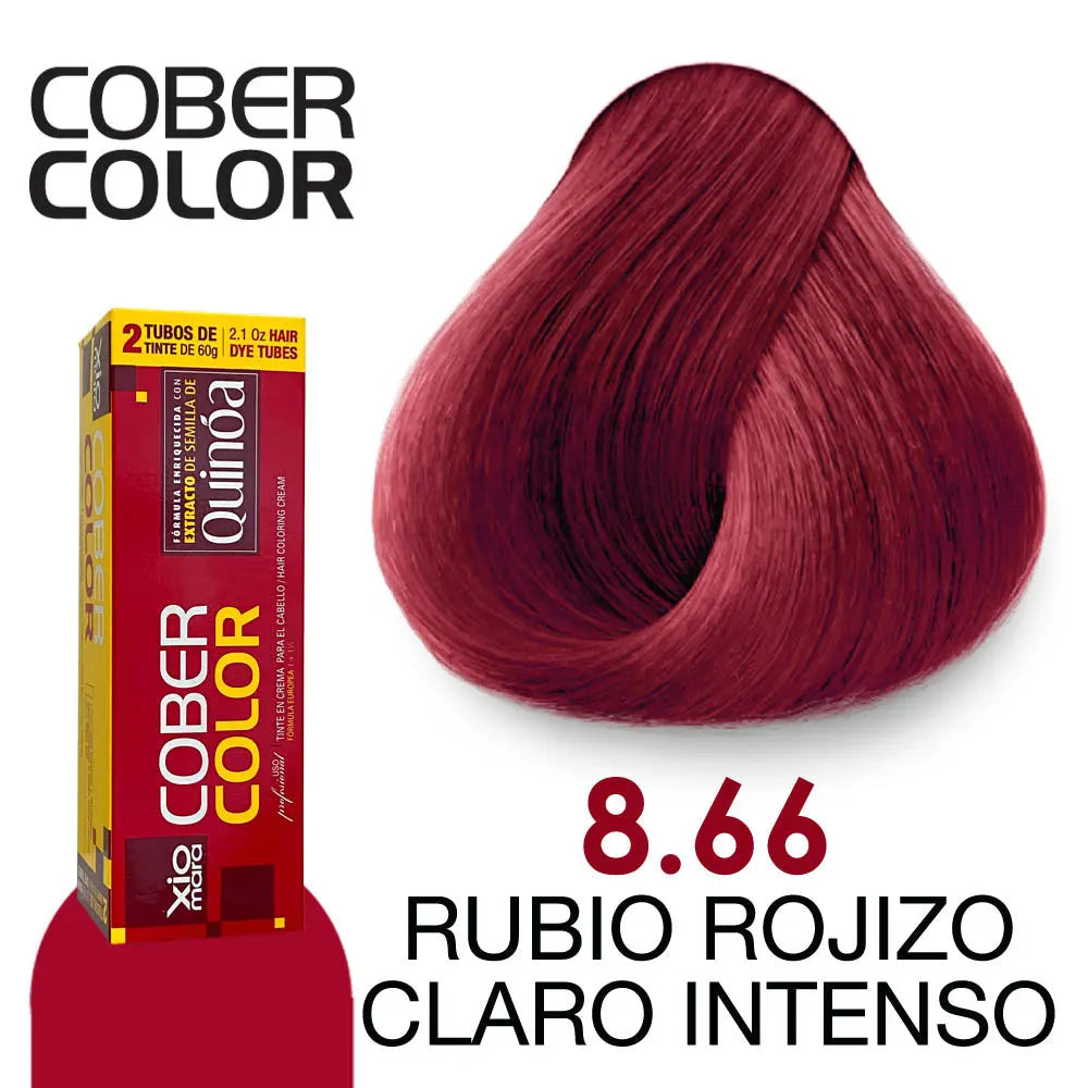 TINTE XIOMARA CC8.66 RUBIO ROJIZO CLARO INTENSO 120GR Perfumería la Mora
