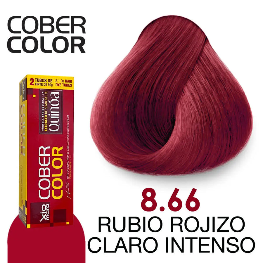 TINTE XIOMARA CC8.66 RUBIO ROJIZO CLARO INTENSO 120GR Perfumería la Mora