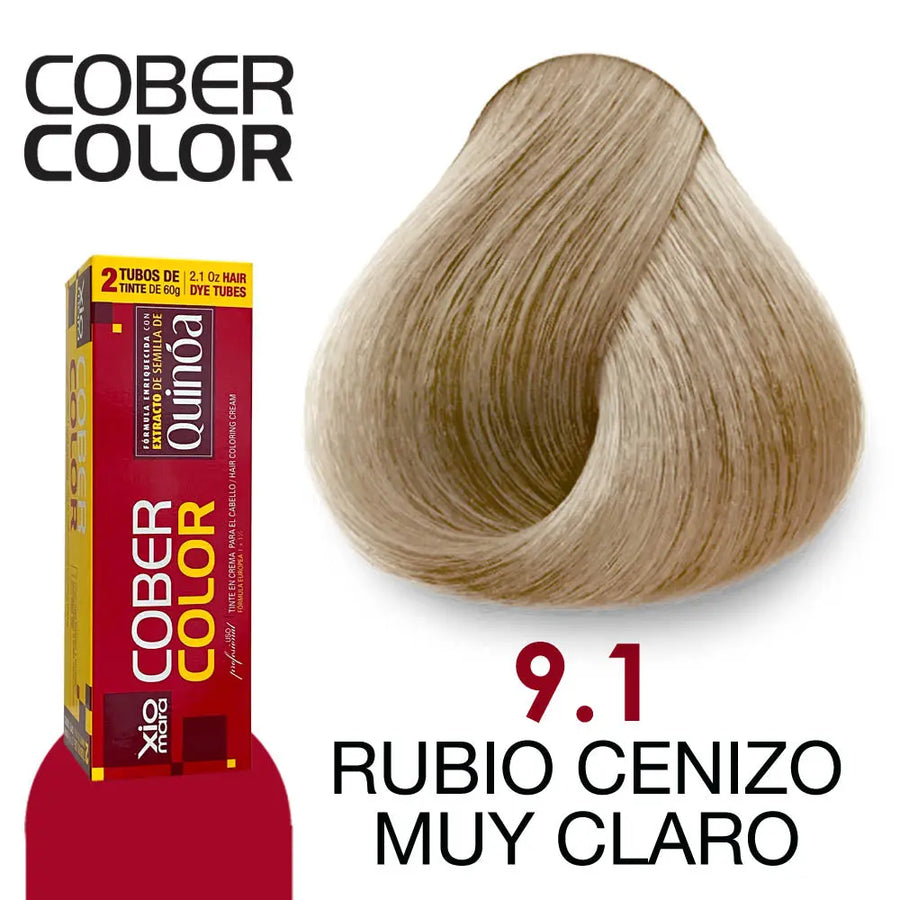 TINTE XIOMARA CC9.1 RUBIO CENIZO MUY CLARO 120GR Perfumería la Mora