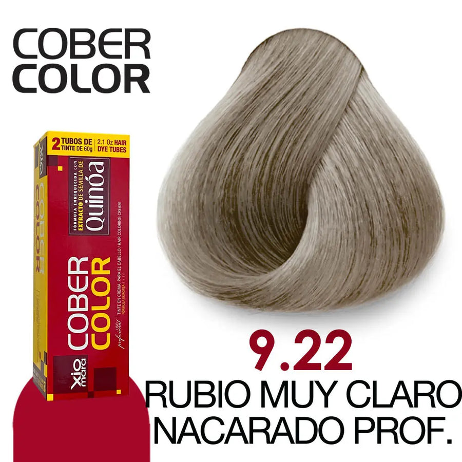 TINTE XIOMARA CC9.22 RUBIO MUY CLARO NACARADO PROFUNDO 120GR Perfumería la Mora