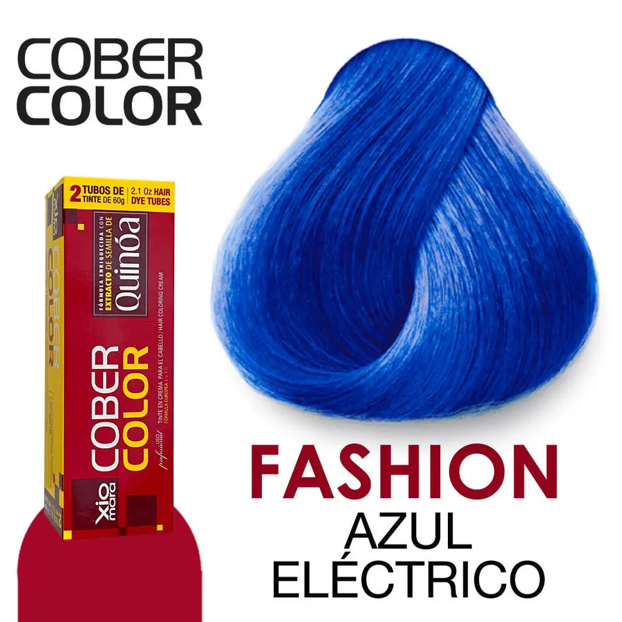 TINTE XIOMARA CCFASHION AZUL ELECTRICO 120GR Perfumería la Mora