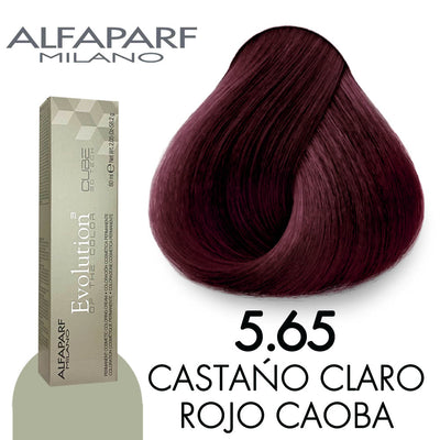 ALFAPARF TINTE 5.65 CASTAÑO CLARO ROJO CAOBA 58.2 GR