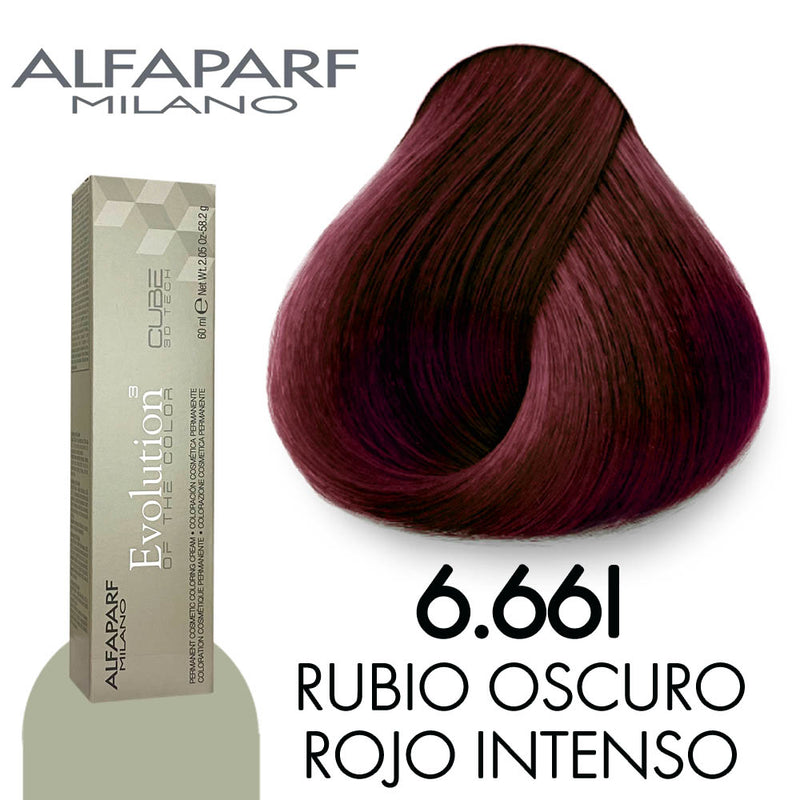 ALFAPARF TINTE 6.66I RUBIO OSCURO ROJO INTENSO 58.2 GR