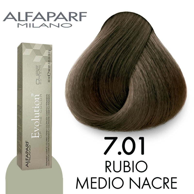 ALFAPARF TINTE 7.01 RUBIO MEDIO NACRE 58.2 GR