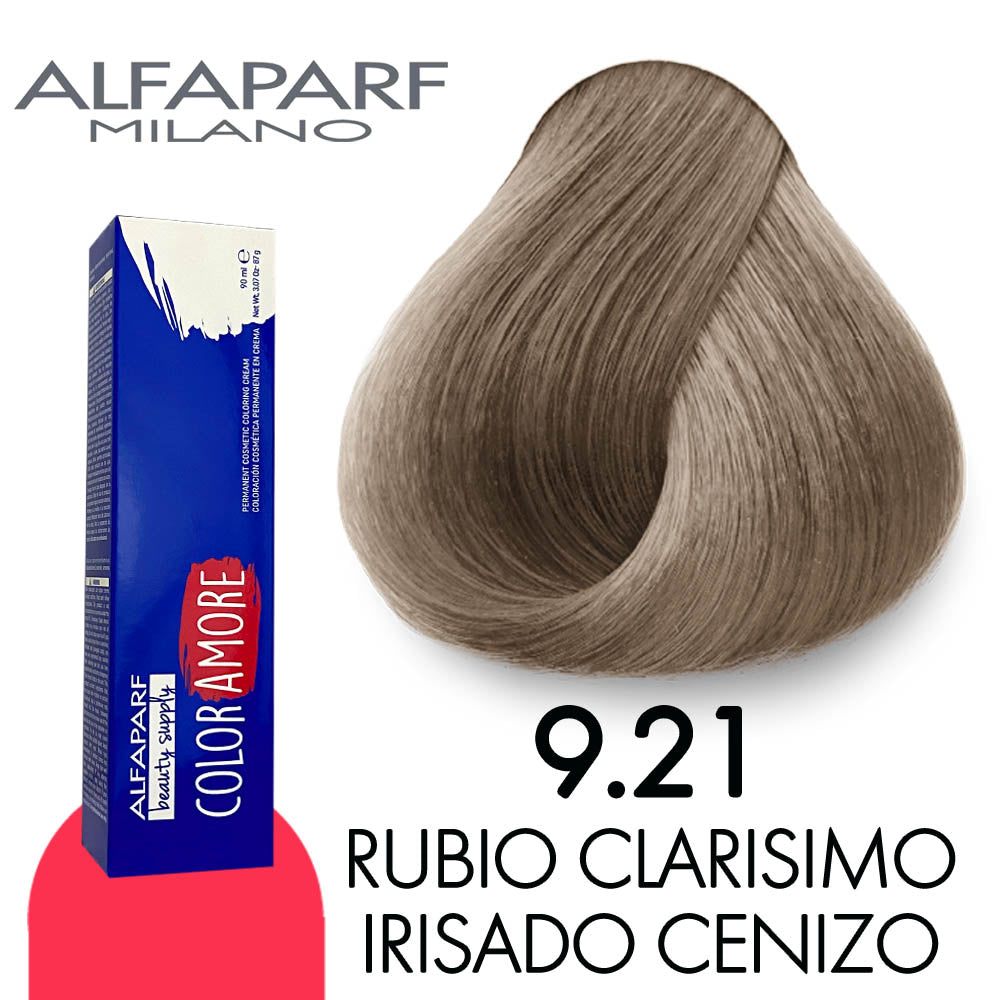 ALFAPARF COLOR AMORE TINTE CA9.21 RUBIO CLARISIMO IRISADO CENIZO 90 ML