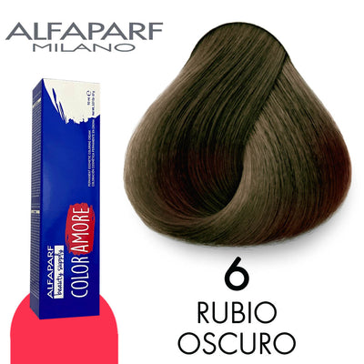 ALFAPARF COLOR AMORE TINTE CA6 RUBIO OSCURO 90 ML