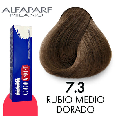 ALFAPARF COLOR AMORE TINTE CA7.3 RUBIO MEDIO DORADO 90 ML